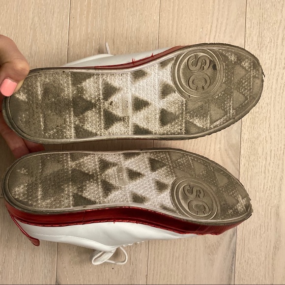 Red metallic accent sneakers - Picture 6 of 6